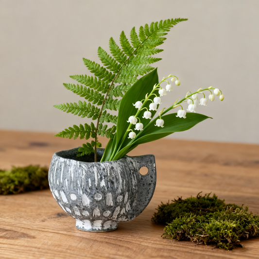 Organic Blooming Flowerpot