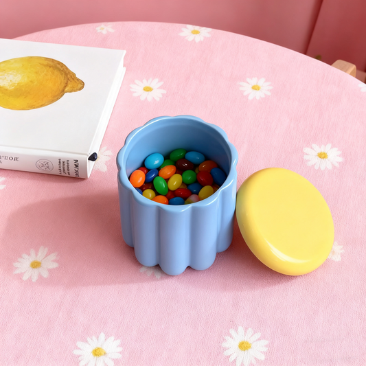 Blue Cake Storage Jar