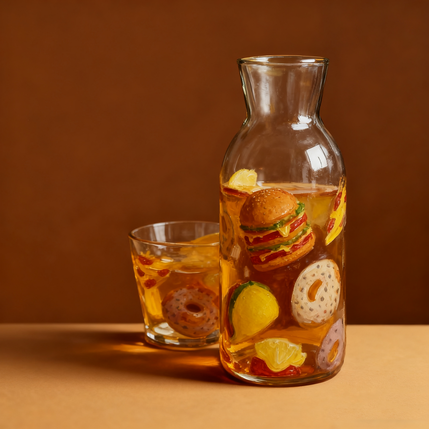 Fast Food Jar & Glass Set