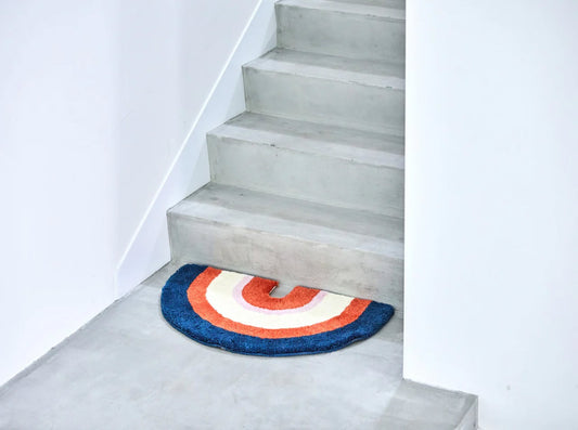 Navy Rainbow Rug